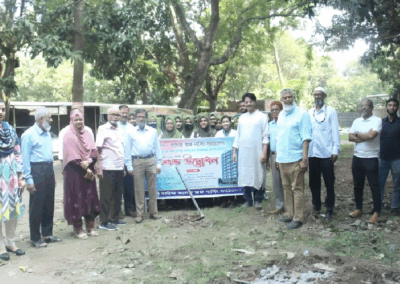 নতুন বিল্ডিংয়ের ভিত্তিপ্রস্থর স্থাপন